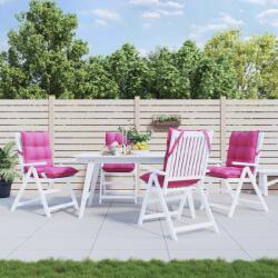 vidaXL Perne de scaun cu spatar mic, 4 buc, roz, tesatura Oxford GartenMobel Dekor (377732)