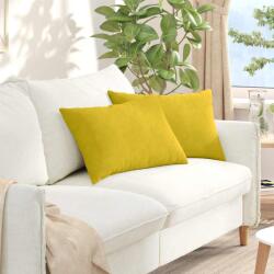 vidaXL Perne pentru canapea 2 pcs Galben 60 x 40 cm GartenMobel Dekor (42013677)