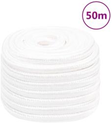 vidaXL Franghie de barca, alb complet, 20 mm, 50 m, polipropilena GartenMobel Dekor (152580)