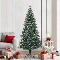 vidaXL Pom de Craciun artificial pre-iluminat cu 300 LED Verde 210 cm GartenMobel Dekor (3396781)