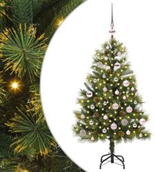 vidaXL Pom de Craciun Artificial cu Ramuri Articulare si Conuri 150 cm GartenMobel Dekor (3395082)