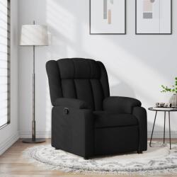 vidaXL Fotoliu rabatabil din material textil negru GartenMobel Dekor (3205774)