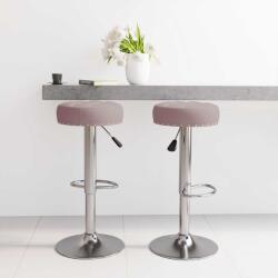 vidaXL Scaune de bar, 2 buc. , gri taupe, material textil GartenMobel Dekor (332980)