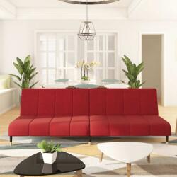 vidaXL Canapea extensibila cu 2 locuri, rosu vin, catifea GartenMobel Dekor (375879) Canapea