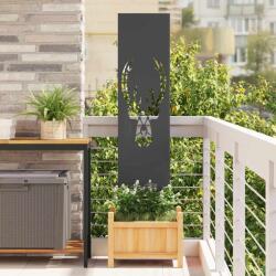 vidaXL Panou Decorativ de Gradina Negru 32 x 140 cm GartenMobel Dekor (876259)