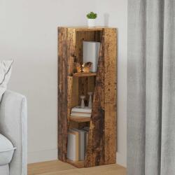 vidaXL Raft lateral Lemn vechi 33 x 32 x 100, 5 cm Lemn compozit GartenMobel Dekor (892425) Biblioteca