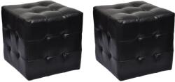 vidaXL Scaune cub, negru GartenMobel Dekor (60740)