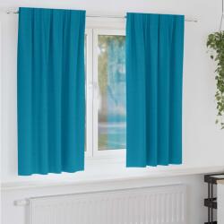 vidaXL Perdele Opaque cu Inel 2 pcs Turcoaz 175 x 140 cm Poliester GartenMobel Dekor (4107529)
