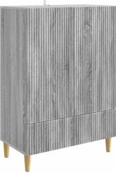vidaXL Bufet cu sertar Sonoma gri 66 x 34, 5 x 95 cm Lemn prelucrat GartenMobel Dekor (894671) Comoda
