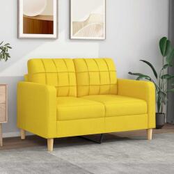 vidaXL Canapea cu 2 locuri, galben deschis, 120 cm, material textil GartenMobel Dekor (359088) Canapea