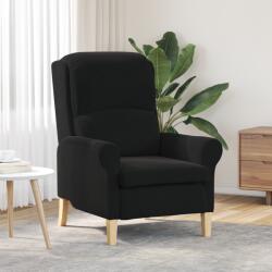 vidaXL Fotoliu Negru Negru Tesatura, Lemn Standard Ergonomic GartenMobel Dekor (42009863)