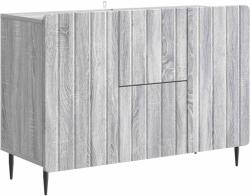 vidaXL Bufet cu sertar Sonoma gri 89 x 34, 5 x 62 cm Lemn prelucrat GartenMobel Dekor (894431) Comoda