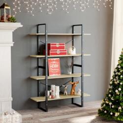 vidaXL Dulap cu 4 rafturi, stejar sonoma, 100x30x140 cm PAL GartenMobel Dekor (806480) Biblioteca