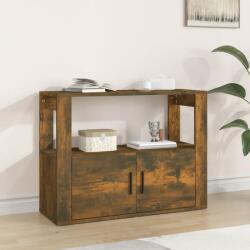 vidaXL Servanta, stejar fumuriu, 80x30x60 cm, lemn prelucrat GartenMobel Dekor (819457) Comoda