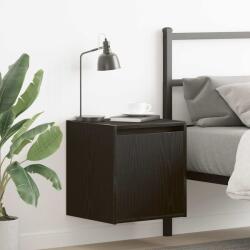 vidaXL Noptiera montata pe perete Negru 38x34x40 cm GartenMobel Dekor (861231)