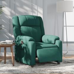 vidaXL Fotoliu rabatabil electric, verde închis, material textil GartenMobel Dekor (3205184)