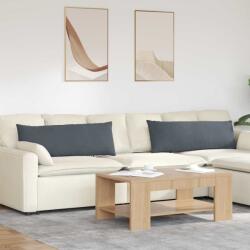 vidaXL Perne pentru canapea 2 pcs Gri închis 120 x 40 cm GartenMobel Dekor (42013800)