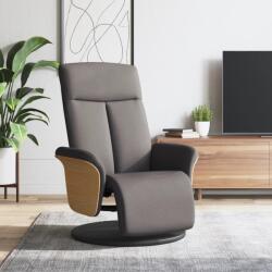 vidaXL Fotoliu rabatabil cu suport de picioare, gri taupe, textil GartenMobel Dekor (356526)