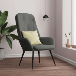 vidaXL Scaun de relaxare, gri închis, catifea GartenMobel Dekor (341195)