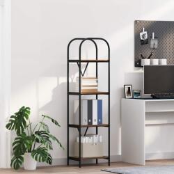 vidaXL Raft pentru carti Stejar afumat 40 x 30 x 146 cm Lemn compozit GartenMobel Dekor (879877) Biblioteca