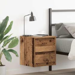 vidaXL Noptiera montata pe perete lemn vechi 38x34x40 cm GartenMobel Dekor (861261)