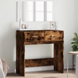 vidaXL Masa de toaleta cu oglinda, stejar fumuriu, 80x39x80 cm GartenMobel Dekor (840706)
