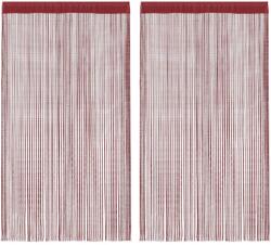 vidaXL Draperii cu franjuri, 2 buc. , 100 x 250 cm, rosu burgund GartenMobel Dekor (132408)