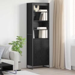 vidaXL Dulapuri Inalte Stejar Negru 60 x 36 x 200 cm Lemn compozit GartenMobel Dekor (3403028) Comoda