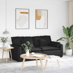 vidaXL Canapea modulara cu perne, negru GartenMobel Dekor (3321119) Canapea