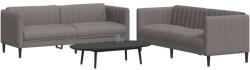 vidaXL Set de canapele, 2 piese, gri taupe, material GartenMobel Dekor (3209243) Canapea