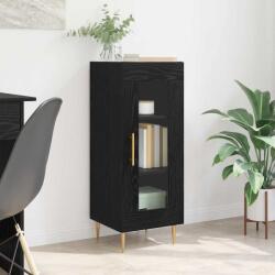 vidaXL Bufet Stejar negru 34 x 34.5 x 90 cm Lemn compozit GartenMobel Dekor (881590) Comoda