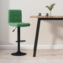 vidaXL Scaun de bar, verde închis, catifea GartenMobel Dekor (334297)
