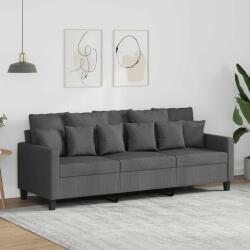 vidaXL Canapea cu 3 locuri, gri închis, 180 cm, material textil GartenMobel Dekor (359276) Canapea