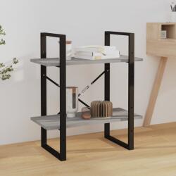 vidaXL Biblioteca 2 niveluri gri sonoma 60x30x70 cm lemn compozit GartenMobel Dekor (821307) Biblioteca