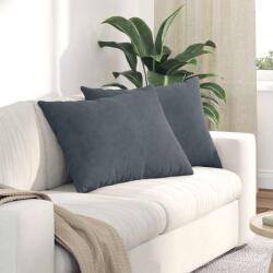 vidaXL Perne pentru canapea 2 pcs Gri închis 70 x 50 cm GartenMobel Dekor (42013757)