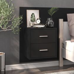 vidaXL Noptiera de perete, negru GartenMobel Dekor (810991)
