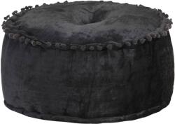 vidaXL Fotoliu puf rotund, antracit, 40 x 20 cm, catifea GartenMobel Dekor (287565)