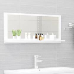 vidaXL Oglinda de baie, alb, 90 x 10, 5 x 37 cm, PAL GartenMobel Dekor (804580)