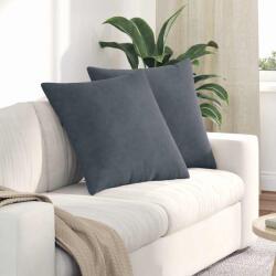 vidaXL Perne pentru canapea 2 pcs Gri închis 60 x 60 cm GartenMobel Dekor (42014015)