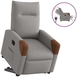 vidaXL Fotoliu electric rabatabil cu ridicare, gri taupe, textil GartenMobel Dekor (3324027)