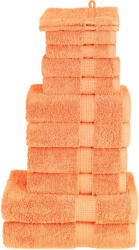 vidaXL Set de prosoape premium SOLUND, 12 piese, portocaliu, 600 g/m2 GartenMobel Dekor (137580) Prosop