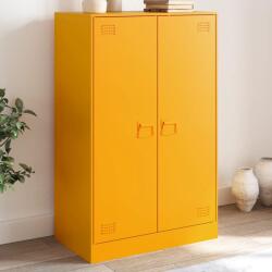 vidaXL Noptiera, galben mustar, 67x39x107 cm otel GartenMobel Dekor (841664) Comoda