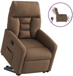 vidaXL Fotoliu electric rabatabil cu ridicare, maro, textil GartenMobel Dekor (3303056)