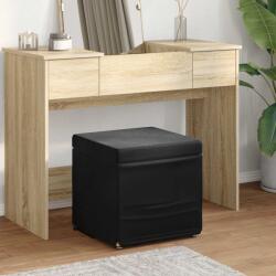 vidaXL Taburet Negru 41 x 41 x 40 cm Catifea si lemn stratificat GartenMobel Dekor (876754)