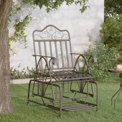 vidaXL Banca glisanta, negru, 61 cm, otel GartenMobel Dekor (318834)