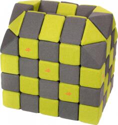 JollyHeap® Cuburi Magnetice pentru construit, JollyHeap FUN, 300 cuburi - 4 forme, Diverse Culori (300CUBJH-1122/FUN) Jucarii de constructii magnetice