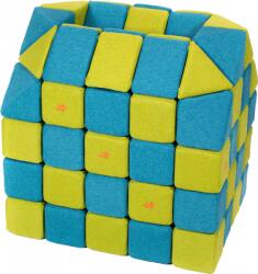 JollyHeap® Cuburi Magnetice pentru construit, JollyHeap FUN, 300 cuburi - 4 forme, Diverse Culori (300CUBJH-1123/FUN) Jucarii de constructii magnetice