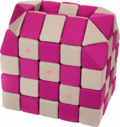 JollyHeap® Cuburi Magnetice pentru construit, JollyHeap FUN, 300 cuburi - 4 forme, Diverse Culori (300CUBJH-1321/FUN) Jucarii de constructii magnetice
