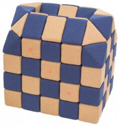 JollyHeap® Cuburi Magnetice pentru construit, JollyHeap FUN, 300 cuburi - 4 forme, Diverse Culori (300CUBJH-1426/FUN) Jucarii de constructii magnetice