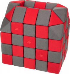 JollyHeap® Cuburi Magnetice pentru construit, JollyHeap FUN, 300 cuburi - 4 forme, Diverse Culori (300CUBJH-1222/FUN) Jucarii de constructii magnetice